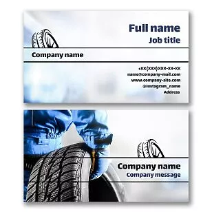 Tire Shop Business Card