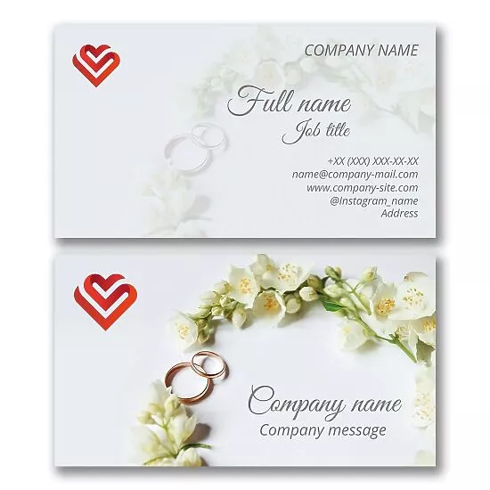 Wedding Ring Business Card