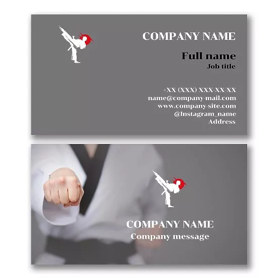 Martial Arts Business Card