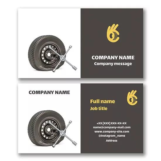 Tire Repair Servie Business Card