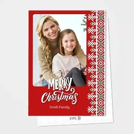 Fancy Red Christmas card