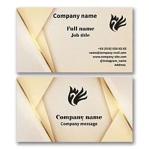 Black Swan Logo Business Card