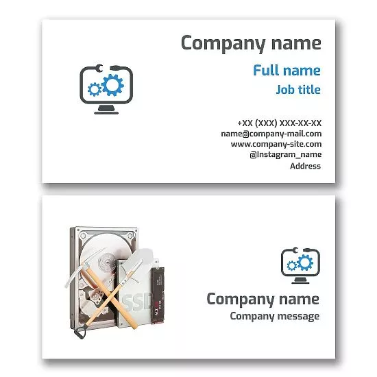 Computer Repair Technician Business Card