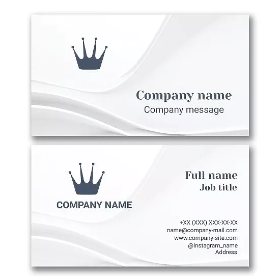 Crown Logo Business Card