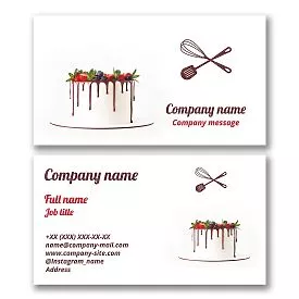 Cake Bakery Business Card