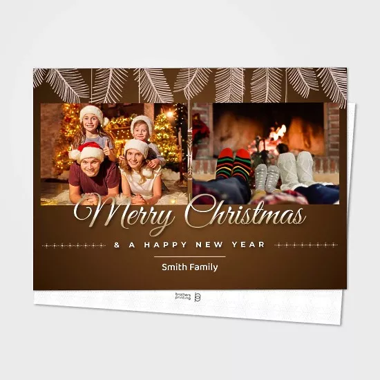 Warm brown Christmas Card/New Year