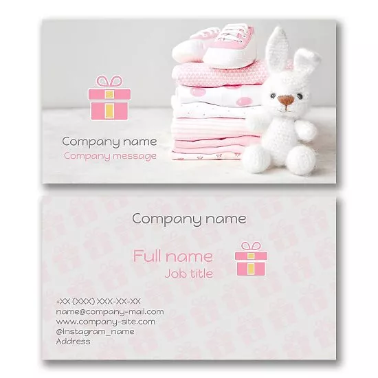 Baby Clothes and Accessories Business Card 