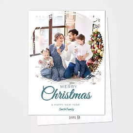 White Fancy Christmas Card