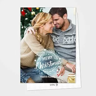 Modern full template christmas card