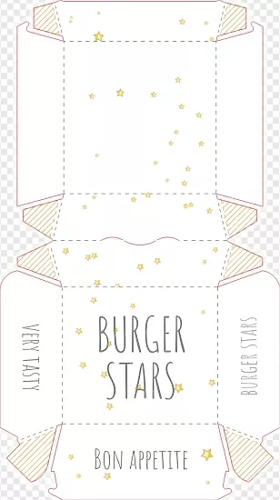 Шаблон Бургер-пак Burger Stars