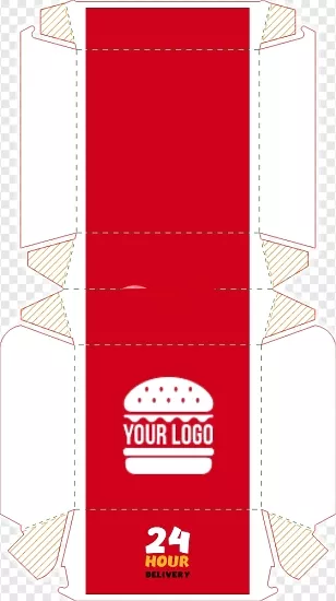 Шаблон Бургер-пак 24/7 с логотипом