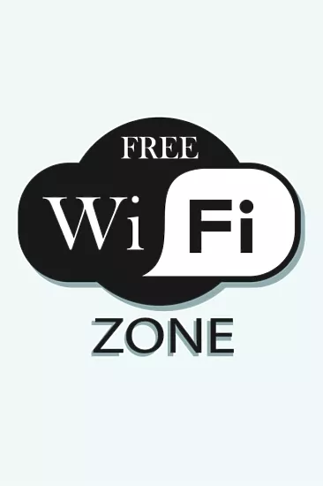 Зона бесплатного Wi-Fi 200х300