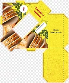 Упаковка для сэндвича с курицей