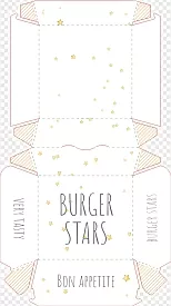 Шаблон Бургер-пак Burger Stars