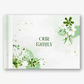 Photo book template for family