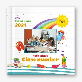 Elementary School Photo Book Template