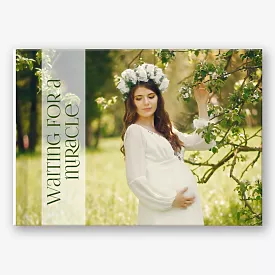 Photo book template for pregnancy photos