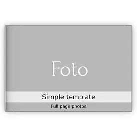 Simple photobook template
