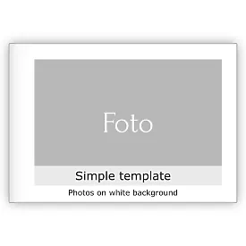 Simple photobook template