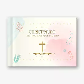 Christening photo book template 