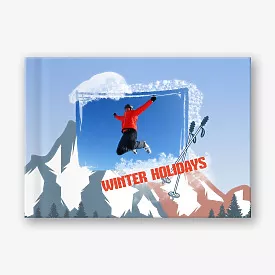 Winter Holiday Photo Book Template