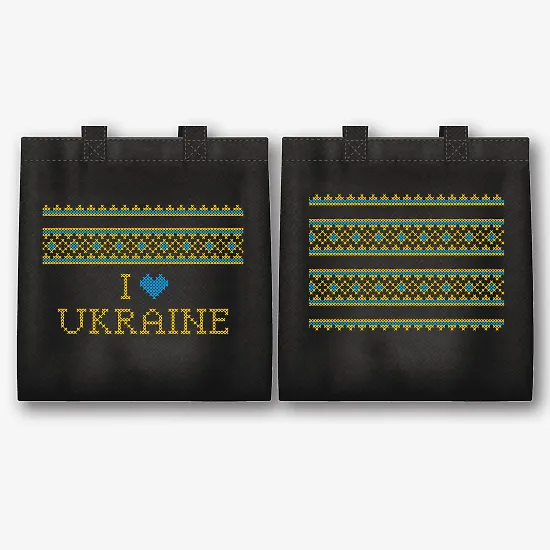 Шаблон екосумки з принтом під вишивку