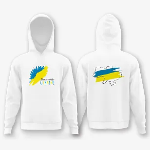 Шаблон худі із патріотичним принтом
