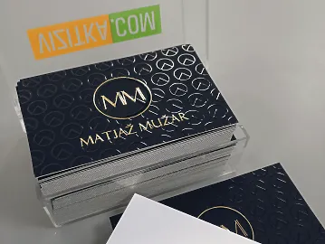 Визитки с выборочным УФ-лаком