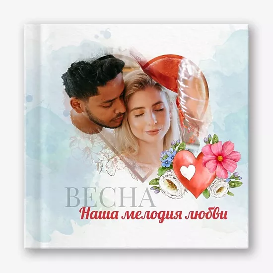 Шаблон фотокниги весенней love story