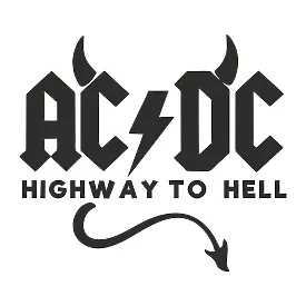 Виниловая наклейка на авто — AC/DC