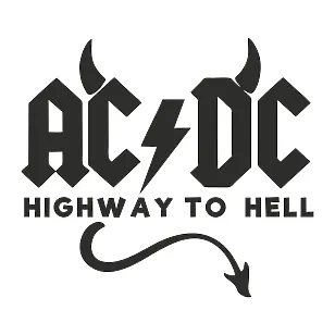 Виниловая наклейка на авто — AC/DC