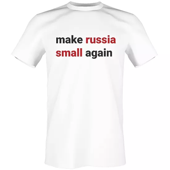 Патриотическая футболка «Make Russia Small Again»