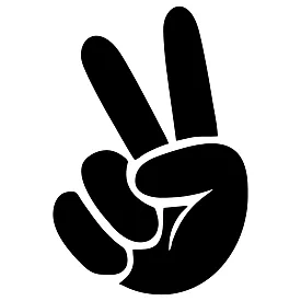 Наклейка Знак Победы (Peace) ✌