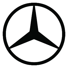 Виниловая наклейка на автомобиль — Логотип Mercedes-Benz