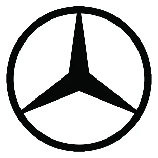 Виниловая наклейка на автомобиль — Логотип Mercedes-Benz