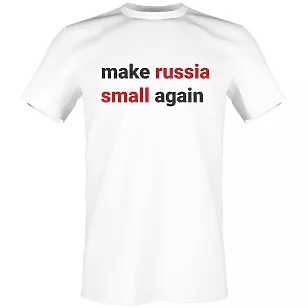 Патріотична футболка "Make Russia Small Again"