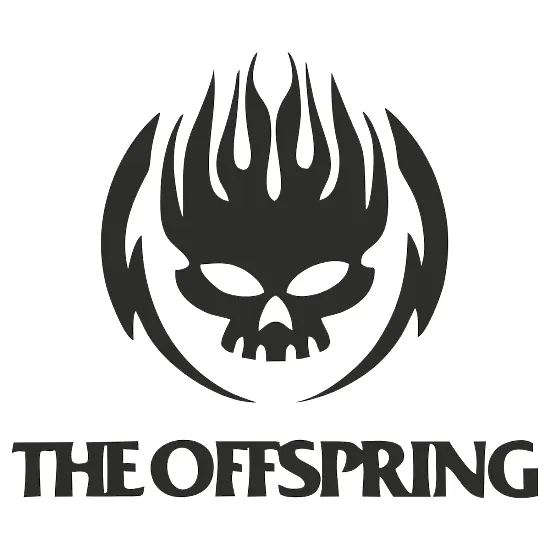 Виниловая наклейка на авто — The Offspring (логотип череп)