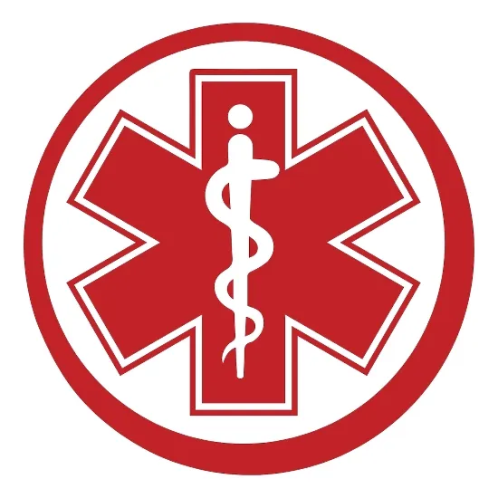 Плотерна наклейка — «Star of Life», медик, EMT, EMS, Paramedic