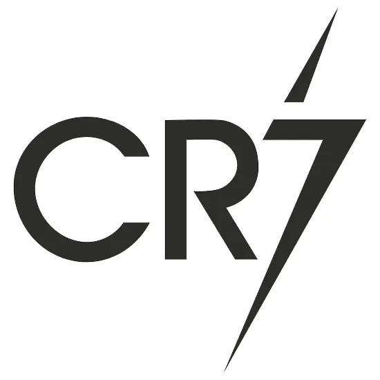 Вінілова наклейка на автомобіль — CR7 з блискавкою