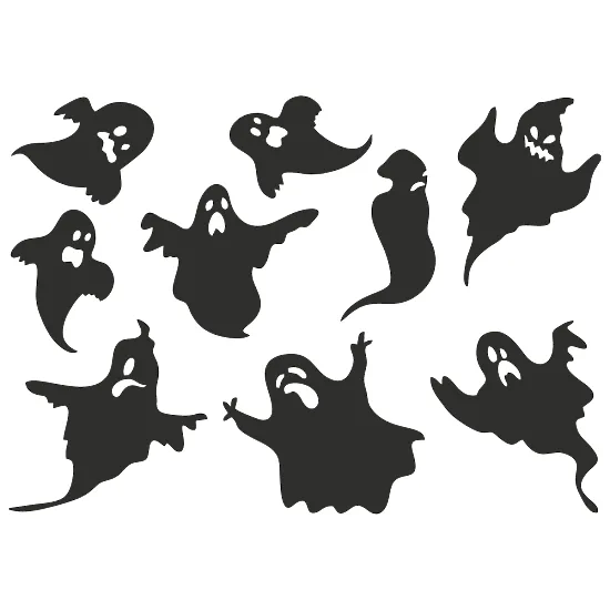 Набор виниловых наклеек — Призраки на Хэллоуин 👻🎃
