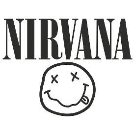 Виниловая наклейка на автомобиль - Nirvana логотип со смайликом