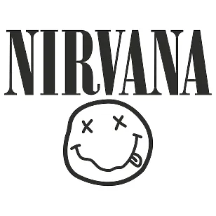 Виниловая наклейка на автомобиль - Nirvana логотип со смайликом