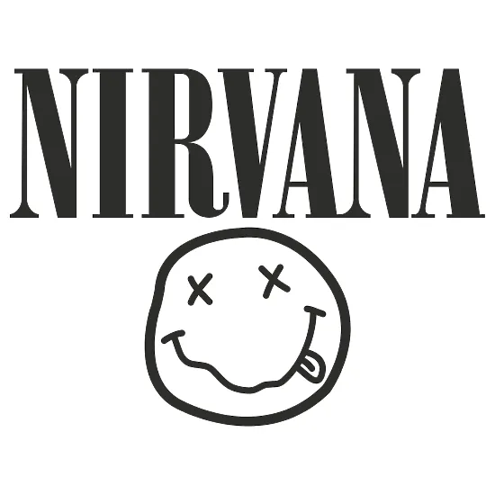 Виниловая наклейка на автомобиль - Nirvana логотип со смайликом