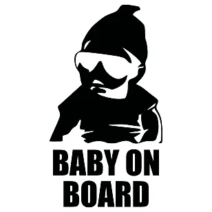 Вінілова наклейка на автомобіль — Baby on Board
