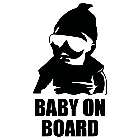 Виниловая наклейка на автомобиль — Baby on Board