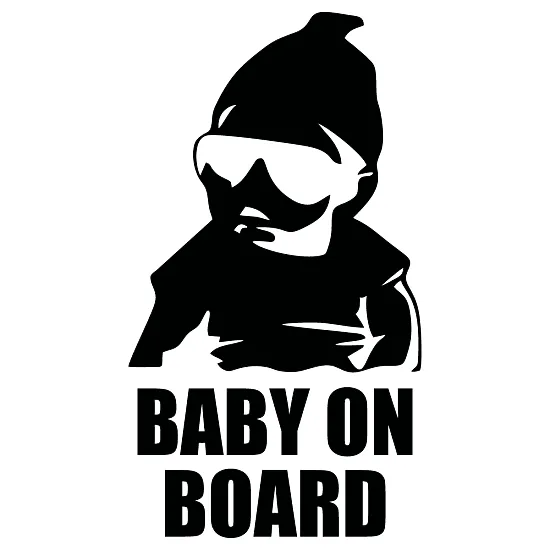 Виниловая наклейка на автомобиль — Baby on Board