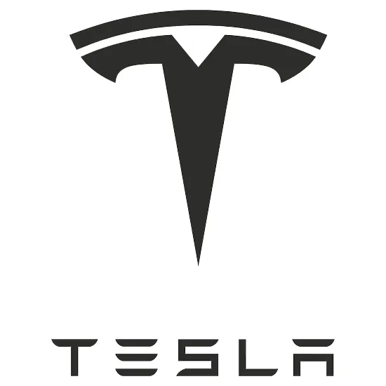 Виниловая наклейка на авто - эмблема Tesla, логотип