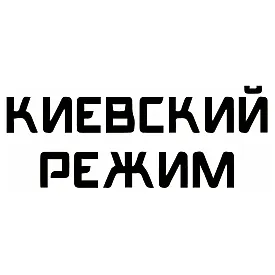 Виниловая наклейка на авто ВСУ «Киевский режим»