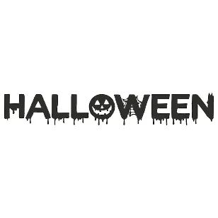 Виниловая наклейка — надпись Halloween 🎃👻