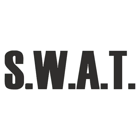 Вінілова наклейка S.W.A.T. на авто — тактичний стиль